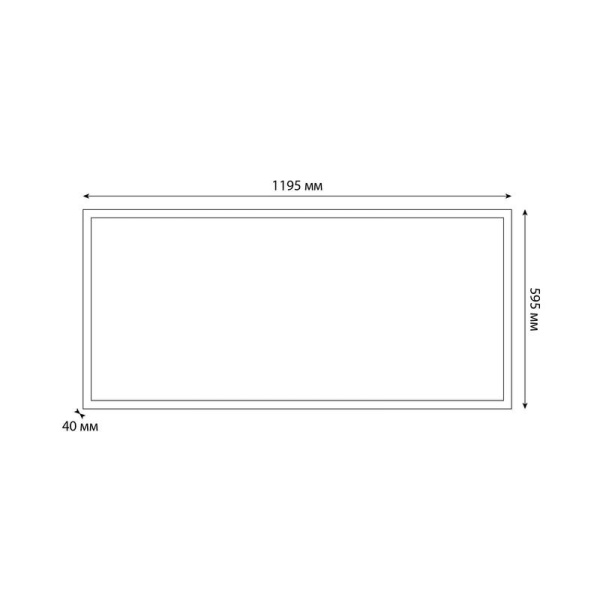 Светильник светодиодный ULP-60120 60W/4000K/LL IP40 PREMIUM OPAL BLACK 60Вт 4000К IP40 7700лм потолочн. бел. равномерный свет в комплекте с источником питания черн. Uniel UL-00012452