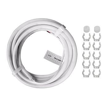 Лента светодиодная Гибкий Неон PFN-03 "SAUNA 24В" 2835/120 4000К d13мм IP68 термостойкая для бани/сауны/бассейна в комплекте: 2 заглушки; 10 крепежей (уп.5м) JazzWay 5058750
