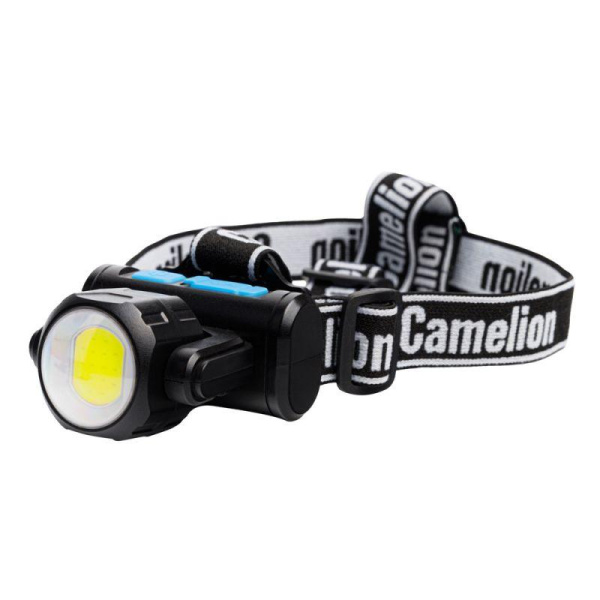 Фонарь налобный LED53402 аккум. 3.7В COB+LED 3.5Вт 4 реж. Type-C блист черн. Camelion 15751