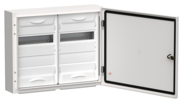 Корпус ЩРн-48 (2х24) TITAN 5 460х570х140 IP54 одна дверь метал. бел. IEK TI5-50-N-2X024-54