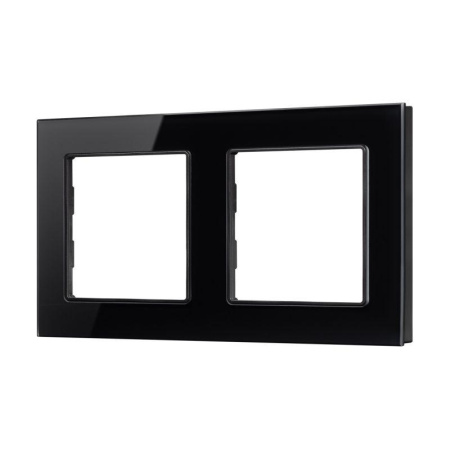 Рамка стеклянная FRM-GLARE-GS-2-BK Arlight 043797