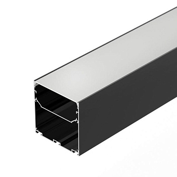 Профиль LINE-S-7575-3000 BLACK L3000 алюм. Arlight 041857