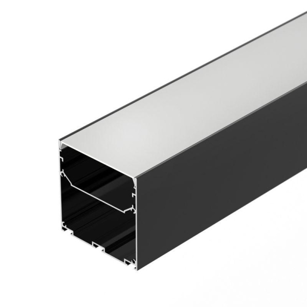 Профиль LINE-S-7575-3000 BLACK L3000 алюм. Arlight 041857