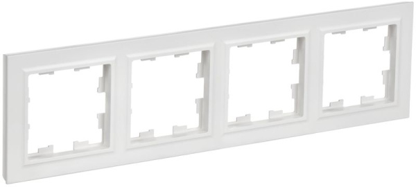 Рамка 4-м BRITE РУ-4-БрАБ арктич. бел. IEK BR-M42-K91