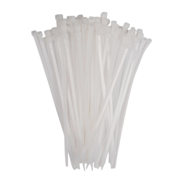 Хомут кабельный (стяжка) PCT 4.8х180-100WH 4.8х180 PA6.6 бел. (уп.100шт) JazzWay 5053922