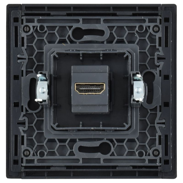 Розетка HDMI FORTE&PIANO FP140 черн. IEK FP-H10-K02