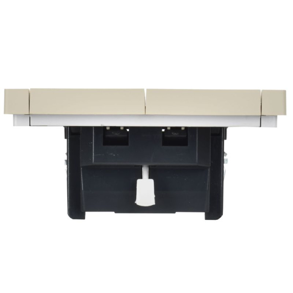 Выключатель жалюзи СП FORTE&PIANO 10А FP411 ваниль IEK FP-V15-0-10-1-K10
