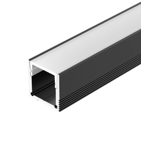 Профиль SL-SLIM20-H20-2000 BLACK L2000 алюм. Arlight 047632