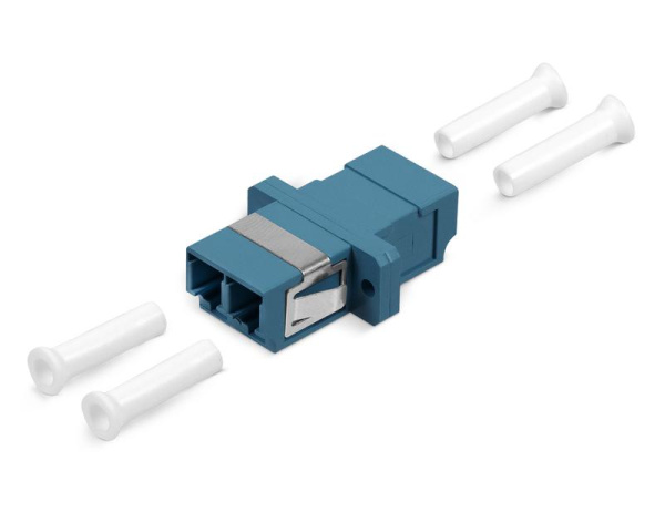 Соединитель проходной LC-LC duplex SM (для одномодового кабеля) корпус пластмассовый (SC Adapter Simplex dimension) DLC-DLC-SM Cabeus 7132c