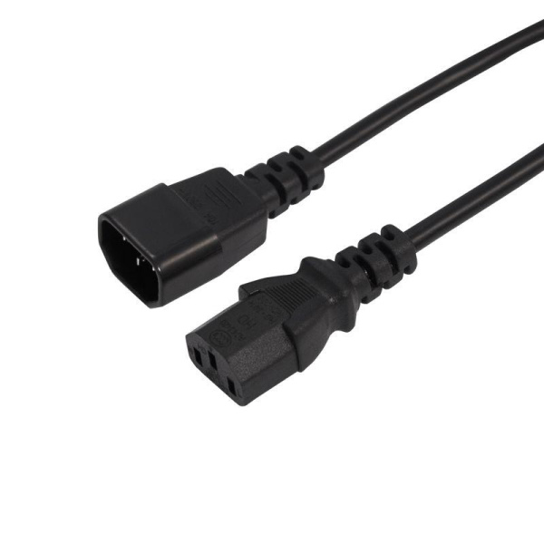Шнур сетевой IEC 320 C13 - IEC 320 C14 3х1.0кв.мм 10А 5м Rexant 04-2730