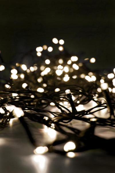 Гирлянда "Нить" LD100C-GWW 100LED тепл. бел. 10м 8 режимов IP44 SHLights 4690601052919
