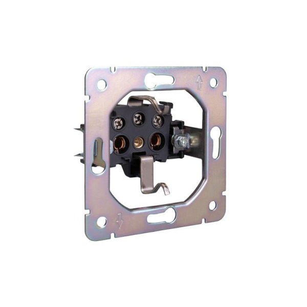 Розетка 1-м СП STRONG MIELE 16А с заземл. защ. шторки и крышкой жемчуж. Kranz KR-78-0702-4