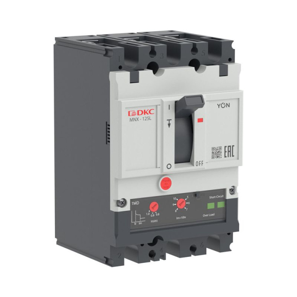 Выключатель автоматический 3P 100А 70кА pro MNX125L при AC415V расцепитель TMD YON MNX125L3PTMD0100