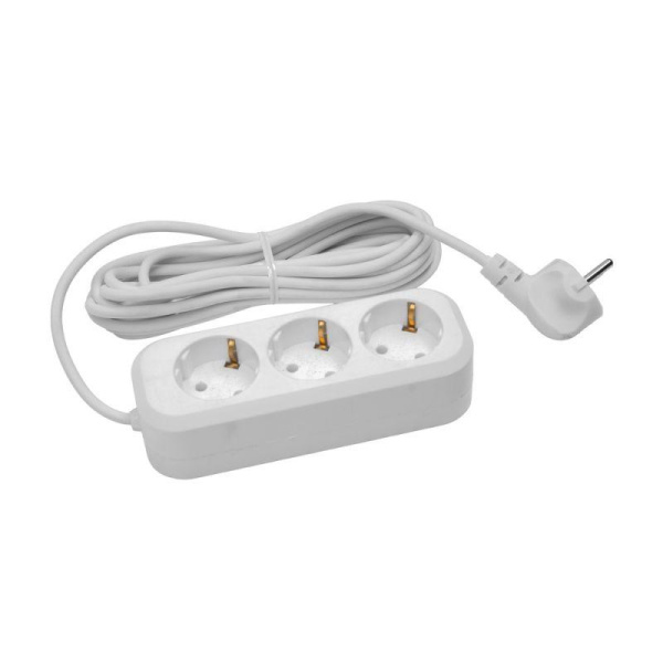Удлинитель 3х5м с заземл. 10А IP20 SR 3х5-Z УХз10-103 2.2кВт ПВС 3х0.75 Volsten 12425
