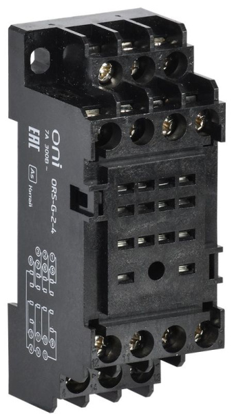 Розетка ORS-G-2-4 для реле OGR-2 4C (уп.10шт) ONI ORS-G-2-4-G