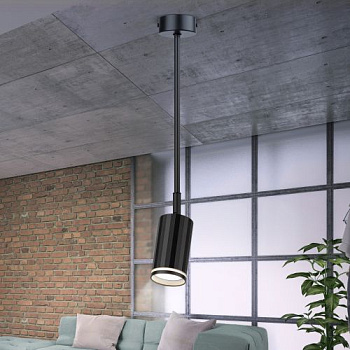Светильник OL43 BK MR16 GU10 IP20 настен./потолочн. спот черн. Эра Б0058490