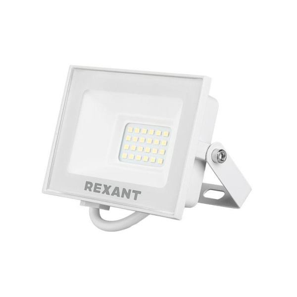 Прожектор СДО 30Вт 2400лм 5000К бел. корпус Rexant 605-025