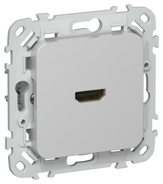 Розетка HDMI СП FLITE РШДМА-ФлА механизм алюм. IEK FI-H10-K47
