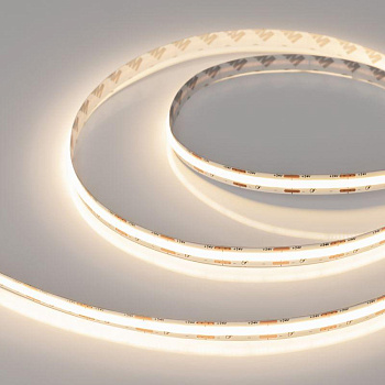 Лента светодиодная COB-X560-10mm 24V Warm 3000К 9.6Вт/м IP20 (уп.10м) Arlight 049060