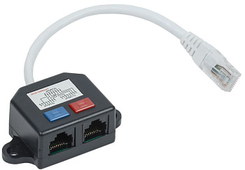 Разветвитель (Y-адаптер) кат.5E 2хRJ45-1хRJ45 (уп.10шт) ITK CS7-1C5EU-Y2-1