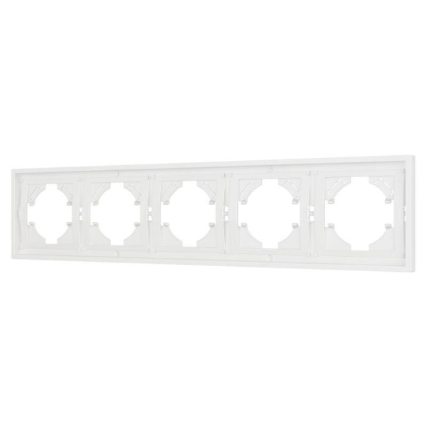 Рамка 5-м FRM-TENDO-SFPL-5-WH пластик. бел. Arlight 054660