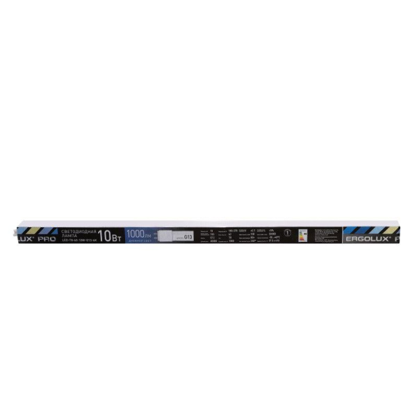 Лампа светодиодная LED-Т8-60-10W-G13-6K PRO Т8 10Вт линейная 6500К холод. бел. G13 600мм 172-265В Ergolux 15124