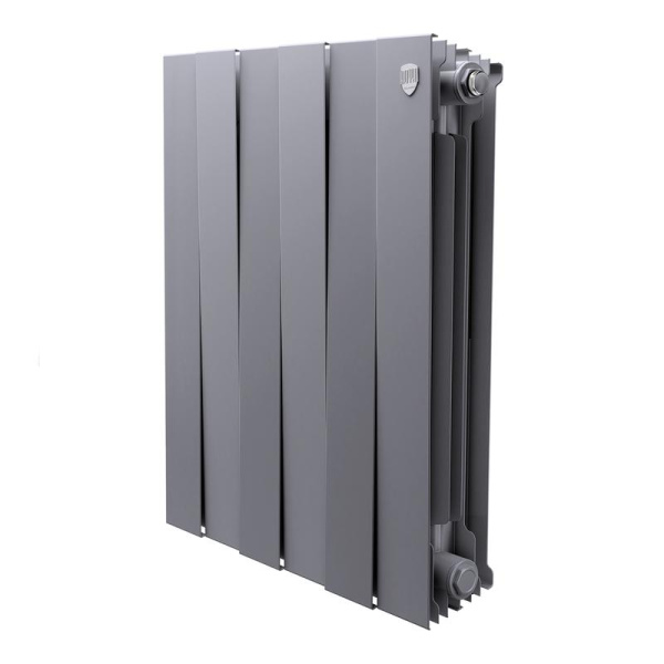 Радиатор PianoForte 500 new 6 секц. биметал. Silver Satin Royal Thermo НС-1176340
