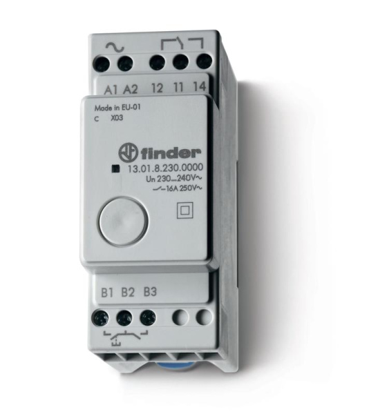 Реле модульное электронное шаговое/моностабильное 1NO 16А 125В AC 35мм IP20 FINDER 130181250000