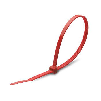 Хомут нейлоновый КСС 5х400 красн. (уп.100шт) Fortisflex 90328