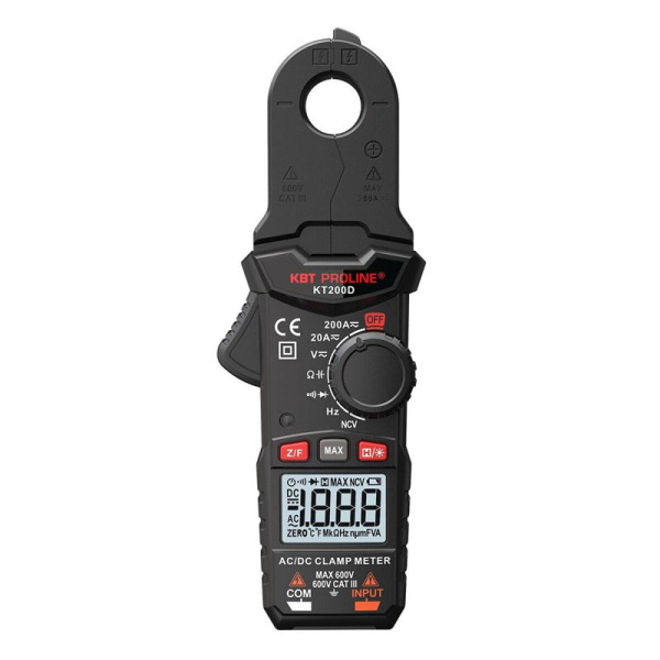 Клещи токовые цифровые КТ 200D PROLINE КВТ 101563