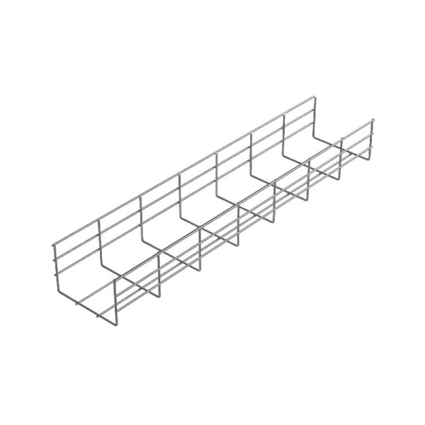 Лоток проволочный 300х100 L3000 сталь 5мм PL100-300-5-3000 оцинк. КМ LO9475