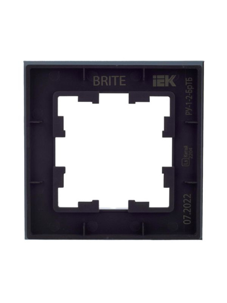 Рамка 1-м BRITE РУ-1-2-БрТБ стекло темн. бронза IEK BR-M12-G-K45