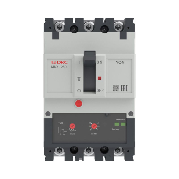 Выключатель автоматический в литом корпусе YON pro MNX250L 3P 200А 70кА при AC415V расц. TMD YON MNX250L3PTMD0200
