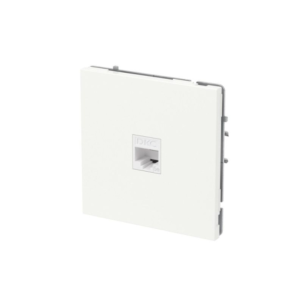 Розетка компьютерная 1-м KANT RJ45 кат.5E без шторки бел. песок DKC 7010663