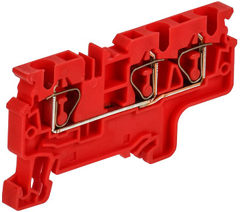Клемма пружинная CX4-3 трехконтактная красн. ARMAFIX IEK AF-CT42-00-3-K04-004