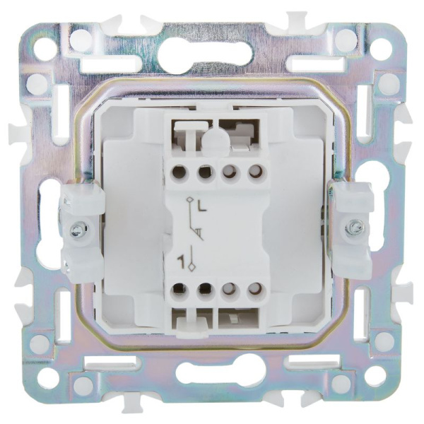 Выключатель кнопочный 1-кл. SKANDY 10А SK-V14Gr сер. IEK SK-V17-0-10-K03