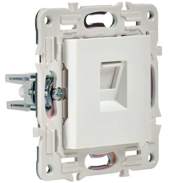 Розетка компьютерная RJ45 кат.5E SKANDY SK-K01W арктич. бел. IEK SK-K10-1-K01