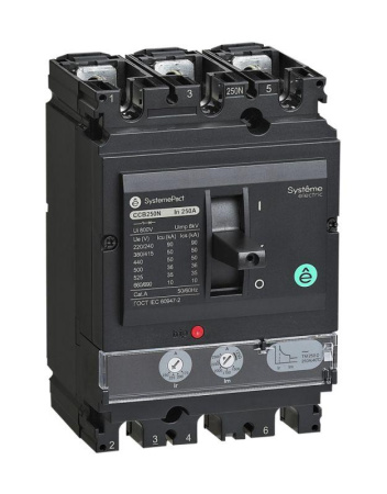 Выключатель автоматический SYSTEMEPACT CCB250 36кА 3P3D TMD200 рычаг SE SPC250F200L3DF