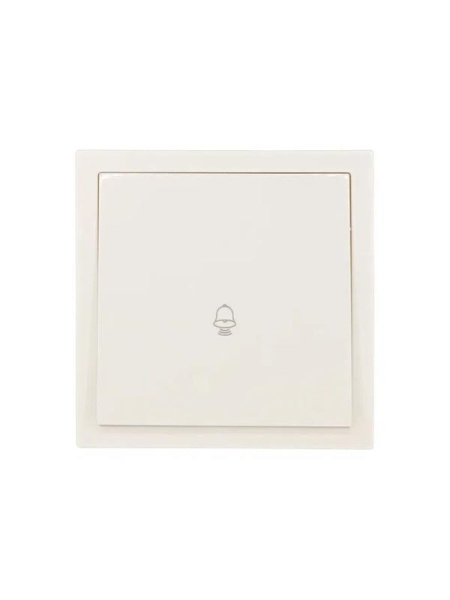 Кнопка звонка СП ZIMA IP20 безвинтов. зажим механизм сл. кость LEZARD 704-9088-103QC
