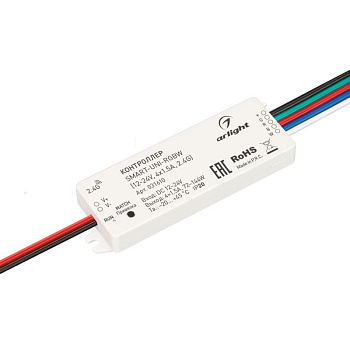 Контроллер SMART-UNI-RGBW (12-24В 4х1.5А 2.4G) (IP20 пластик) Arlight 031610