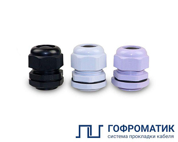 Сальник MG20 d6-12мм IP68 пластик. черн. ГОФРОМАТИК zeta30872