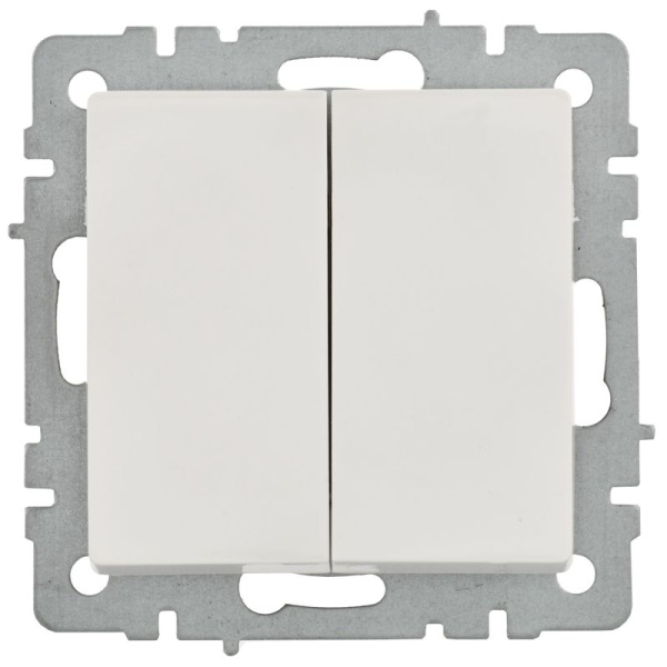 Выключатель 2-кл. Brite 10А ВС10-2-0-БрБ механизм бел. IEK BR-V20-0-10-K01-PRO
