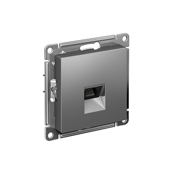 Розетка компьютерная AtlasDesign RJ45 кат.6A механизм сталь SE ATN000986