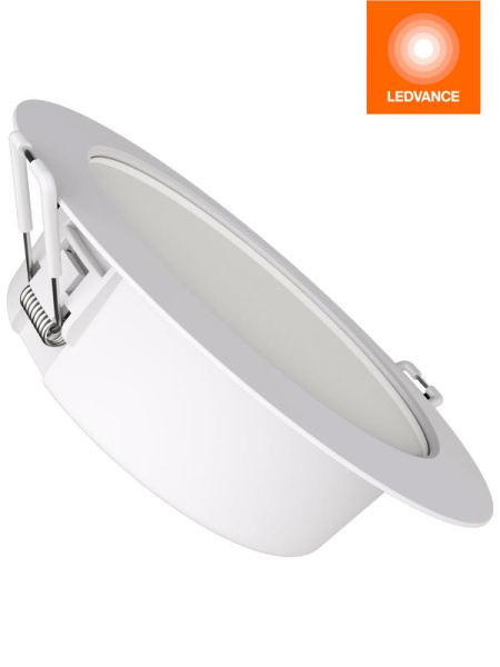 Светильник светодиодный Downlight DL 865 12Вт 6500К IP20 840лм ДВО даунлайт кругл. встраив. бел. OSRAM 4607194235414