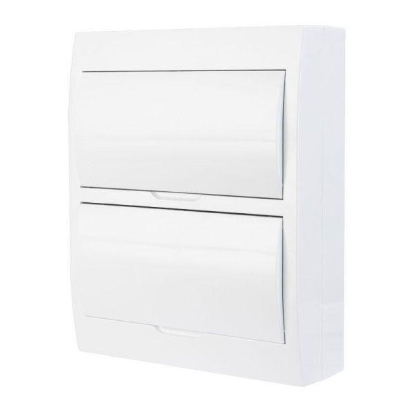 Бокс ЩРН-П-24 IP41 пластик. бел. (бел. дверца) Rexant 11-0325