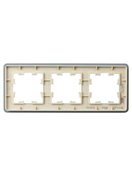 Рамка 3-м BRITE РУ-3-2-Бр стекло песчан. RE IEK BR-M32-G-41-K98