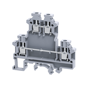 Клемма двухъярусная винтовая OptiClip CDL-4-2L-I сер. КЭАЗ 289803