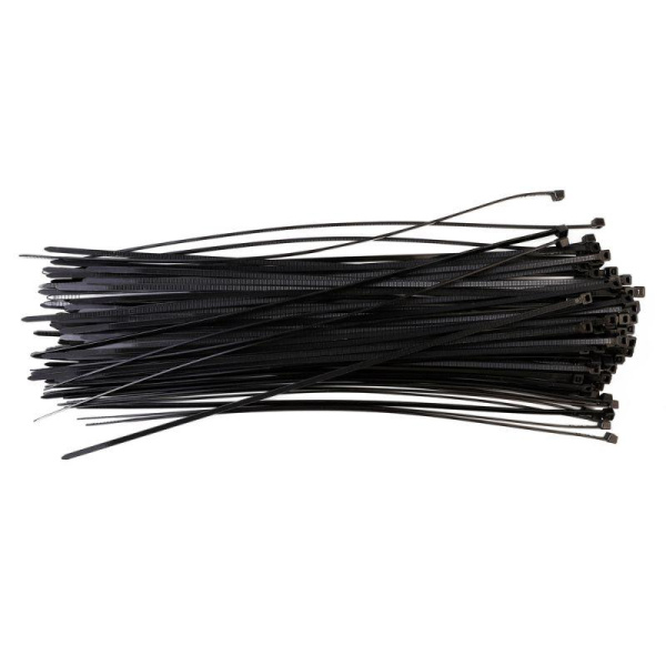 Хомут V02-1B-4.8х300-100 4.8х300 нейл. черн. (уп.100шт) Volsten 12965