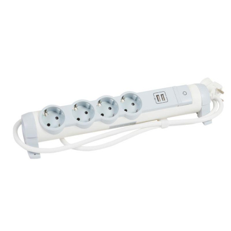 Удлинитель 4х1.5м 16А IP20 2хUSB+4х2P+E IEK 694615