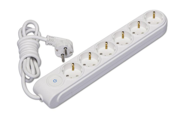 Удлинитель 6х15м с заземл. 16А IP20 с выкл. защ. шторки Makel N6310093